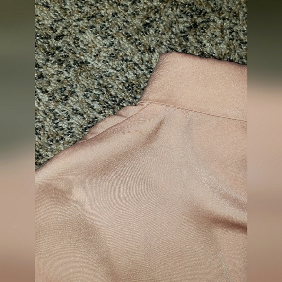 Sheer, Pink, Ruched, Button-up, Blouse - Picture 4 of 5